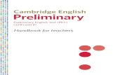 Preliminary Handbook for Teachers