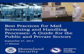 Best Practices for Mail Screening and Handling