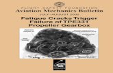 Fatigue Cracks Trigger Failure of TPE331 Propeller Gearbox