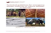 Technical guidelines for emergency shelter response to natural ...