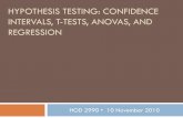 Hypothesis testing: confidence intervals, t-tests, anovas, and ...