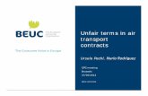 Unfair terms in air transport contracts - Presentation by Ursula Pachl ...