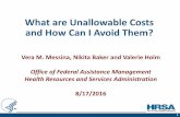 HRSA Unallowable Costs