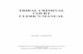 Tribal Criminal Court Clerk's Manual