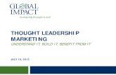 Thought Leadership Marketing Understand it, Build it, Benefit from it ...
