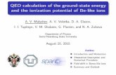 QED calculation of the ground-state energy and the ionization ...