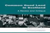 Common Good Land in Scotland. A Review and Critique