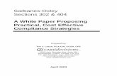 Sarbanes-Oxley Sections 302 & 404 A White Paper Proposing ...