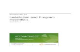 Accounting CS Installation and Program Essentials (PDF)