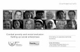 Combat poverty and social exclusion: Setting up social enterprises:
