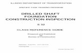 Drilled Shaft Foundation Construction Inspection Reference Manual