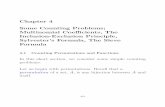 Chapter 4 Some Counting Problems; Multinomial Coefficients, The ...