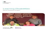 Learning Disabilities: Good Practice Project