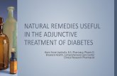 natural remedies useful in the adjunctive treatment of diabetes