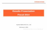 Results Presentation Fiscal 2014