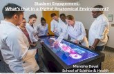 Student Engagement: what's that in a digital anatomical environment?