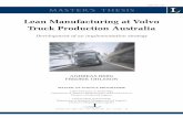 Lean Manufacturing at Volvo Truck Production Australia ...