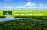 FSC Trademark Quick Guide for Certificate Holders