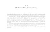 Chapter 17: Differential Equations