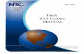 T&A Pay Codes Manual