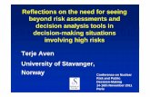 Reflections on the need for seeing beyond risk assessments and ...