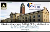 Mission Command DOTMLPF Synch Meeting