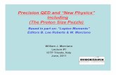 Precision QED and “New Physics” including (The Proton Size Puzzle)