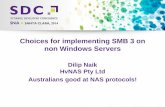 Choices for implementing SMB 3 on non Windows Servers