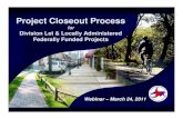 Project Closeout Process Locally Administered Projects
