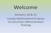 Locally Administered Projects Construction Administration Training