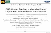 EGR Cooler Fouling – Visualization of Deposition and Removal ...