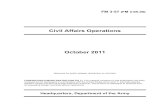 Civil Affairs Operations October 2011