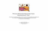 Person Directed Dementia Care Assessment Tool, P-20084