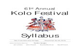 2012 Kolo Festival Syllabus
