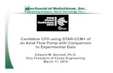 Cavitation CFD using STAR-CCM+ of an Axial Flow Pump with ...