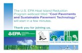 Cool Pavements and Sustainable Pavement Technology Webcast