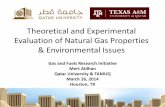 Theoretical and Experimental Evaluation of Natural Gas Properties
