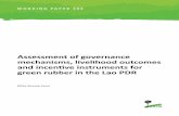 Assessment of governance mechanisms, livelihood outcomes and ...