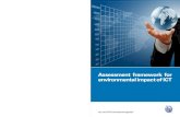 Assessment framework for environmental impacts of the ICT sector