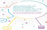 validation of non-formal education in the youth sector