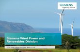 Siemens Wind Power and Renewables Division