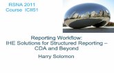 IHE Solutions for Structured Reporting – CDA and Beyond