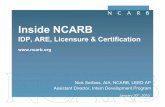 Inside NCARB: IDP, ARE, Licensure & Certification document