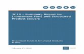 2015 - Summary Report for Investment Fund and Structured Product ...
