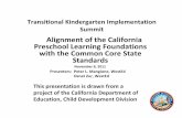 Alignment of the California Preschool Learning Foundations with the ...