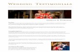 Download our Wedding Testimonials