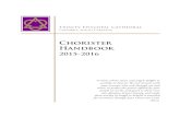 Chorister Handbook 2015-2016