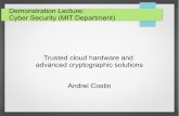 Trusted cloud hardware and advanced cryptographic solutions