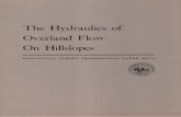 The Hydraulics of Overland Flow On Hillslopes