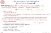 2.29 Numerical Fluid Mechanics Lecture 21 Slides